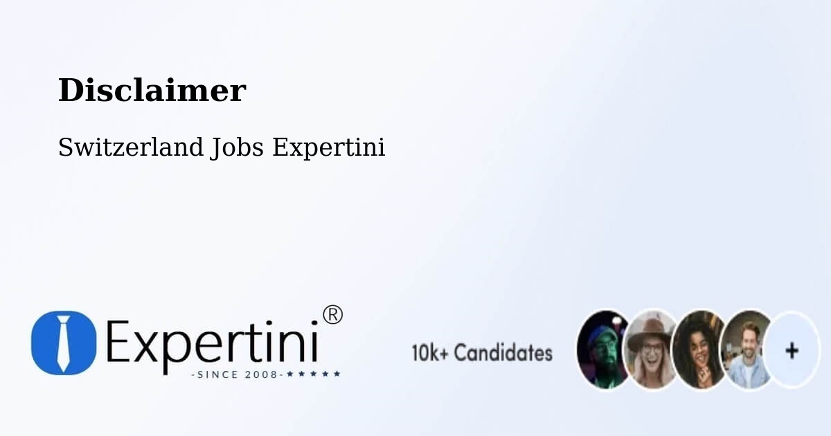 Disclaimer - Switzerland Jobs Expertini