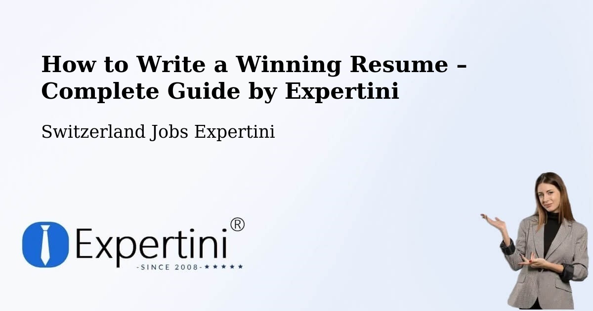 Resume Writing Guide for Job Seekers – Fully - Fully, Switzerland Jobs Expertini
